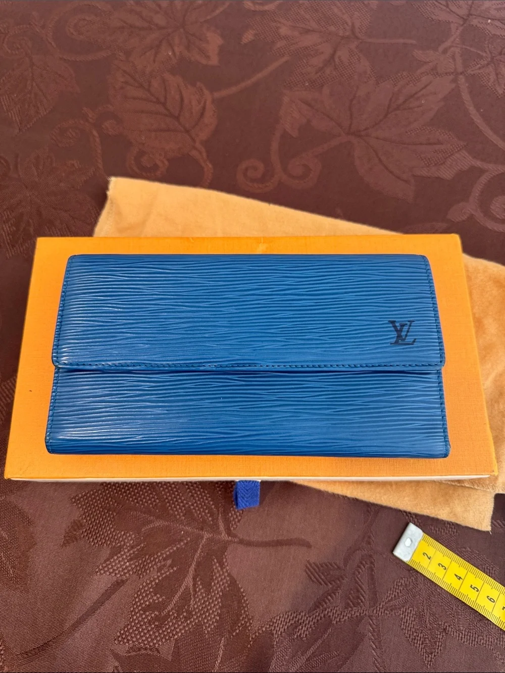 Louis Vuitton Blue Epi Leather Bag & Wallet